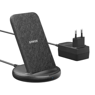 Bežični punjač Anker PowerWave II Stand, 15W, crni