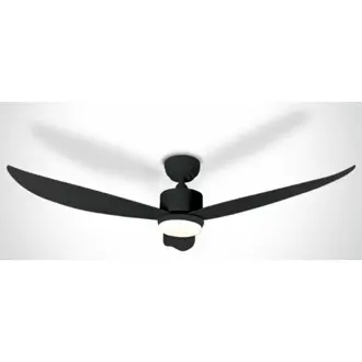 Ventilator stropni ONE LIGHT DM6302/B/V, 35W, 6 brzina, LED 22W, IP20, 230V, crni, s daljinskim upravljačem, 2 god