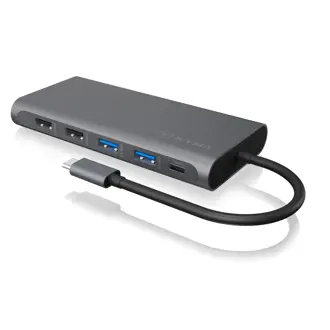 Docking Icybox IB-DK4050-CPD, USB-C, PD 100W