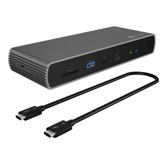 Docking Icybox IB-DK8801-TB4, Thunderbolt4 USB-C, PD 100W