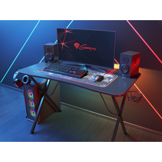 Gaming stol Genesis Holm 200 RGB, crni