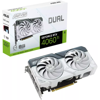 Grafička Asus GeForce RTX4060Ti Dual OC White, 8GB GDDR6