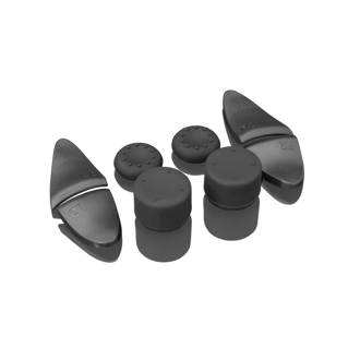 Gripovi za gljivice White Shark Hook PS5-513, silikonski/plastični, PS5, crni + produžeci za LR tipke