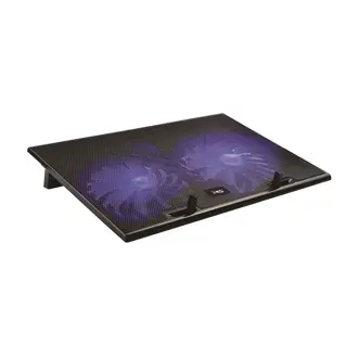 Hladnjak za prijenosno računalo MS Cool D105, do 17", plavo LED, crni