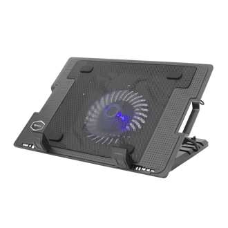 Hladnjak za prijenosno računalo SBOX CP-12, do 17.3", crni