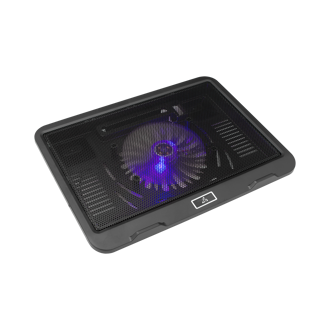 Hladnjak za prijenosno računalo SBOX CP-19, do 15.6", plavo LED, crni