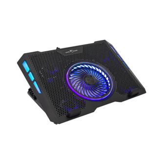 Hladnjak za prijenosno računalo White Shark GCP-13 Aurora, do 17.3", RGB, crni