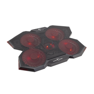 Hladnjak za prijenosno računalo White Shark GCP-29 Ice Wizard, do 17.3", crveno LED, crni