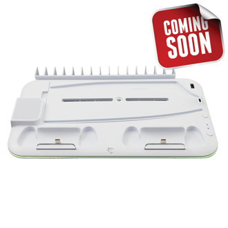 Hladnjak White Shark PS5-DZ504 Kimura, multifunkcijski, bijela/siva, kompatibilan sa PS5, 2 mjesta za punjenje, uključuje punjač, 15 slotova za igre