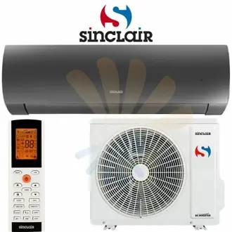 Klima Sinclair SIH-18BITB + SOH-18BIT, 5.3kW hlađenje, 5.6kW grijanje, Wi-Fi, A++/A+, crni, 2 godine jamstva