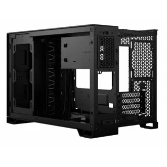 Kućište Corsair 2500D Airflow, Mid tower, kaljeno staklo, bez napajanja, ATX, crno