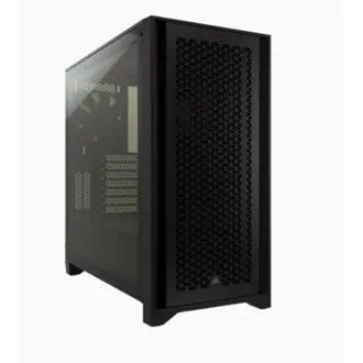 Kućište Corsair 4000D AirFlow, Mid tower, kaljeno staklo, bez napajanja, ATX, crno