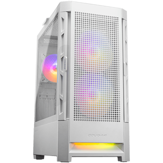 Kućište Cougar Duoface RGB, Mid tower, kaljeno staklo, bez napajanja, E-ATX, bijelo