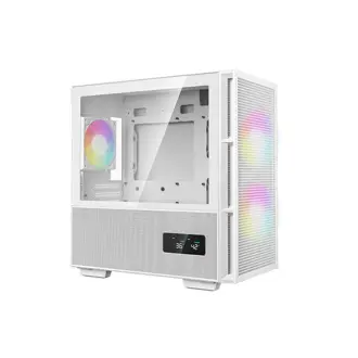 Kućište DeepCool CH360 Digital WH, Mini tower, kaljeno staklo, bez napajanja, Micro ATX, bijelo