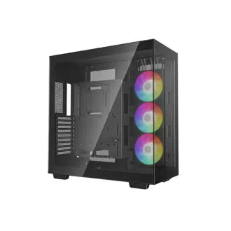 Kućište DeepCool CH780, Full tower, kaljeno staklo, bez napajanja, E-ATX, crno
