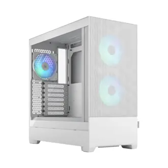 Kućište Fractal Pop Air RGB White TG,  Mid tower, kaljeno staklo, bez napajanja, ATX, bijelo