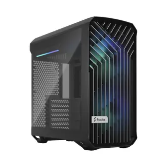Kućište Fractal Torrent Compact RGB Black TG light, Mid tower, kaljeno staklo, bez napajanja, E-ATX, crno