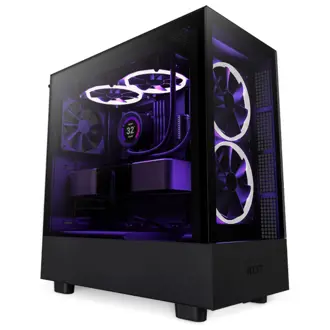 Kućište NZXT H5 Elite, Mid Tower, kaljeno staklo, bez napajanja, ATX, crno