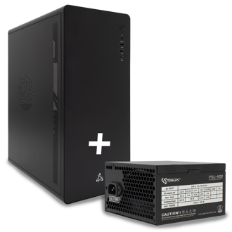 Kućište SBOX PCC-500B, Mid tower, napajanje 400W, ATX, crno