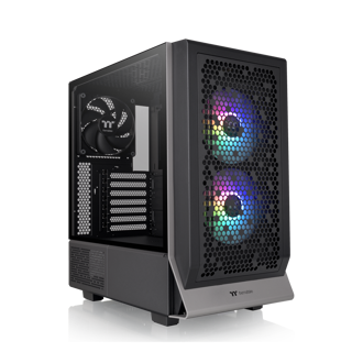 Kućište Thermaltake Ceres 300 TG ARGB, Mid tower, kaljeno staklo, bez napajanja, E-ATX, crno