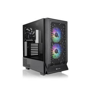 Kućište Thermaltake Ceres 330 ARGB, Mid tower, kaljeno staklo, bez napajanja, E-ATX, crno