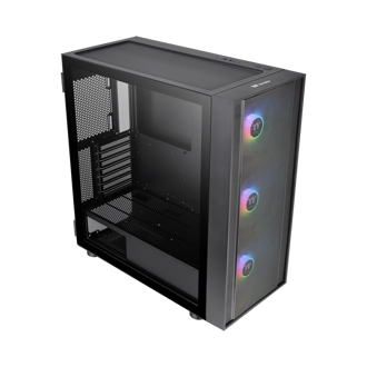 Kućište Thermaltake H570 TG ARGB, Mid Tower, kaljeno staklo, bez napajanja, ATX, crno