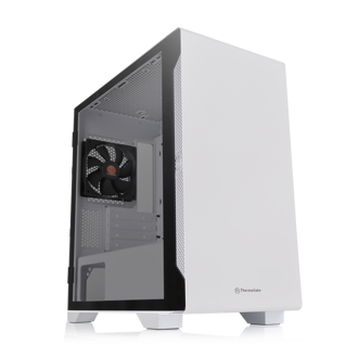 Kućište Thermaltake S100 TG Snow, Micro tower, kaljeno staklo, bez napajanja, Micro ATX, bijelo