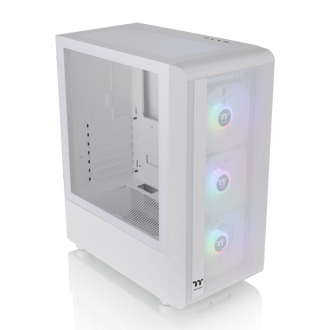 Kućište Thermaltake S200 TG ARGB Snow, Mid tower, kaljeno staklo, bez napajanja, ATX, bijelo