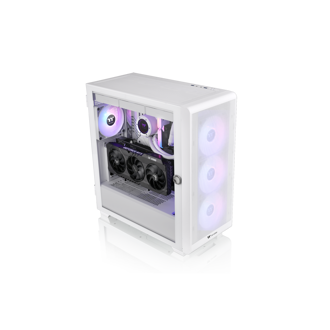 Kućište Thermaltake S250 ARGB, Mid tower, kaljeno staklo, bez napajanja, ATX, bijelo