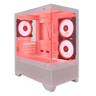 Kućište White Shark GCC-2304 Torpedo Dash, Midi tower, kaljeno staklo, bez napajanja, Micro ATX, bijelo