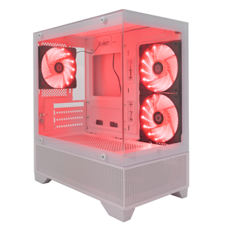 Kućište White Shark GCC-2304 Torpedo Impulse, Midi tower, kaljeno staklo, bez napajanja, Micro ATX, bijelo