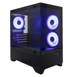 Kućište White Shark GCC-2304 Torpedo Velocity, Midi tower, kaljeno staklo, bez napajanja, Micro ATX, crno