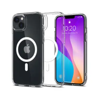 Maskica za mobitel Spigen Crystal Hybrid MagSafe, za Apple iPhone 14 Plus, prozirno-bijela