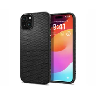 Maskica za mobitel Spigen Liquid Air, za Apple iPhone 15, crna
