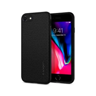 Maskica za mobitel Spigen Liquid Air, za Apple iPhone SE (2022/2020), TPU, crna