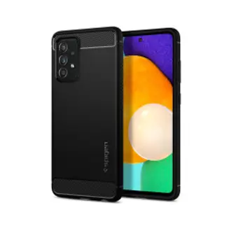 Maskica za mobitel Spigen Rugged Armor, za Samsung Galaxy A52s 5G/Galaxy A52 (LTE/5G), crna