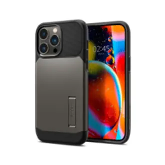 Maskica za mobitel Spigen Slim Armor MagSafe, za iPhone 14 Pro, gunmetal