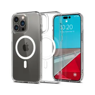 Maskica za mobitel Spigen Ultra Hybrid MagSafe, za Apple iPhone 14 Pro Max, prozirna-bijela