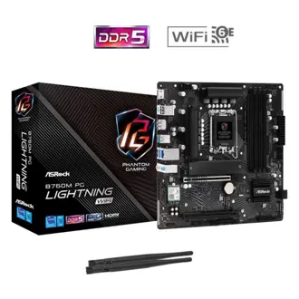 Matična ploča ASRock B760M PG Lightning WiFi DDR5, Intel LGA1700, WiFi, Bluetooth, Micro ATX
