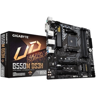 Matična ploča Gigabyte B550M DS3H 1.4, AMD AM4, Micro ATX