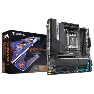 Matična ploča Gigabyte B650M Aorus Elite AX 1.2, AMD AM5, WiFi, Bluetooth, Micro ATX