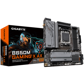 Matična ploča Gigabyte B650M Gaming X AX, AMD AM5, WiFi, Bluetooth, Micro ATX