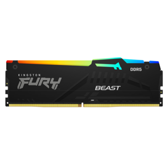 Memorija Kingston Fury Beast Black RGB EXPO, 16GB, DDR5 5600MHz, CL36