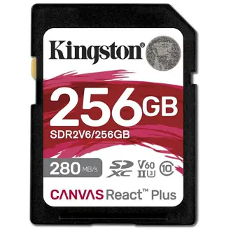 Memorijska kartica Kingston Canvas React Plus V60, SDXC, HC Class 10, 256GB