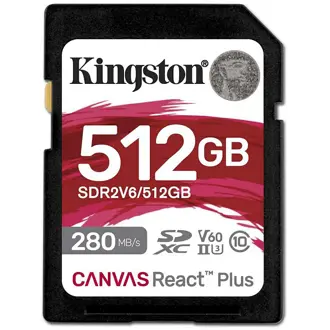 Memorijska kartica Kingston Canvas React Plus V60, SDXC, HC Class 10, 512GB