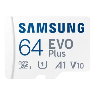 Memorijska kartica Samsung EVO Plus, microSD, HC Class10, 64GB + SD Adapter