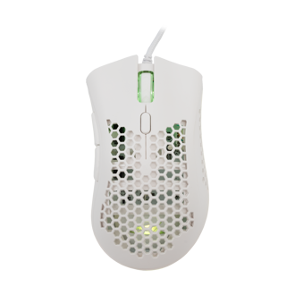 Miš Baracuda BGM-032 Coral, žičani, gaming, 12800DPI, RGB, bijeli