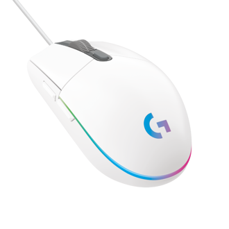 Miš Logitech G102 Lightsync, žičani, gaming, 8000DPI, RGB, bijeli