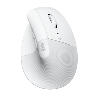 Miš Logitech Lift, bežični, vertikalni, ergonomski, bijeli