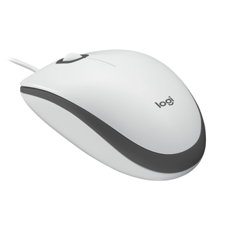Miš Logitech M100, žičani, bijeli